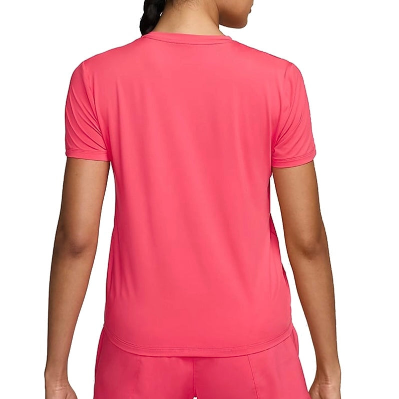 Nike One Classic Women’s Dri-FIT Short Sleeve Tee Top T-Shirt (Rose Red)