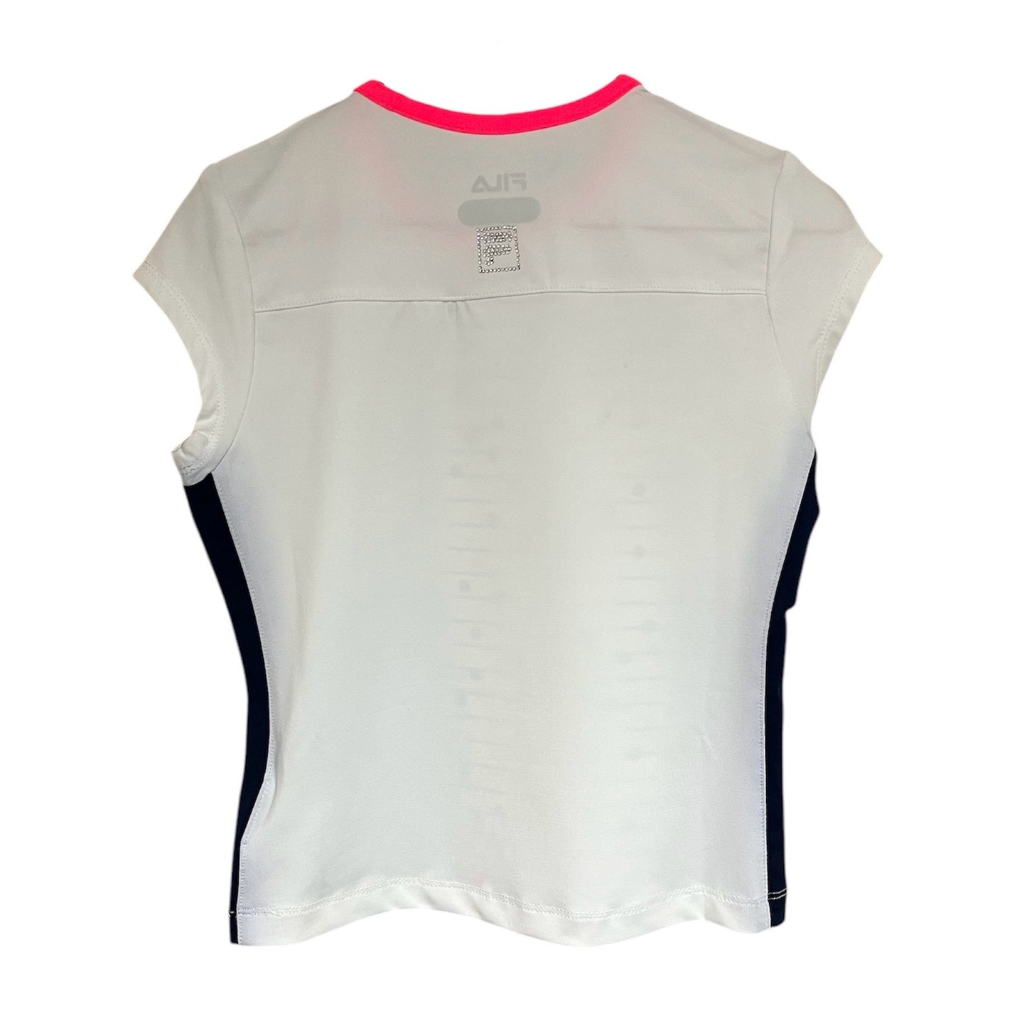 FILA Junior Kids Girl’s Down the Line Cap Sleeve Top (White)