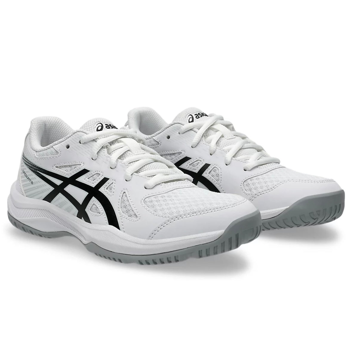 Asics Upcourt 6 GS Junior Indoor Badminton / Pickleball Shoes (White-Black) - 爱游戏体育-爱游戏|爱游戏官方网站