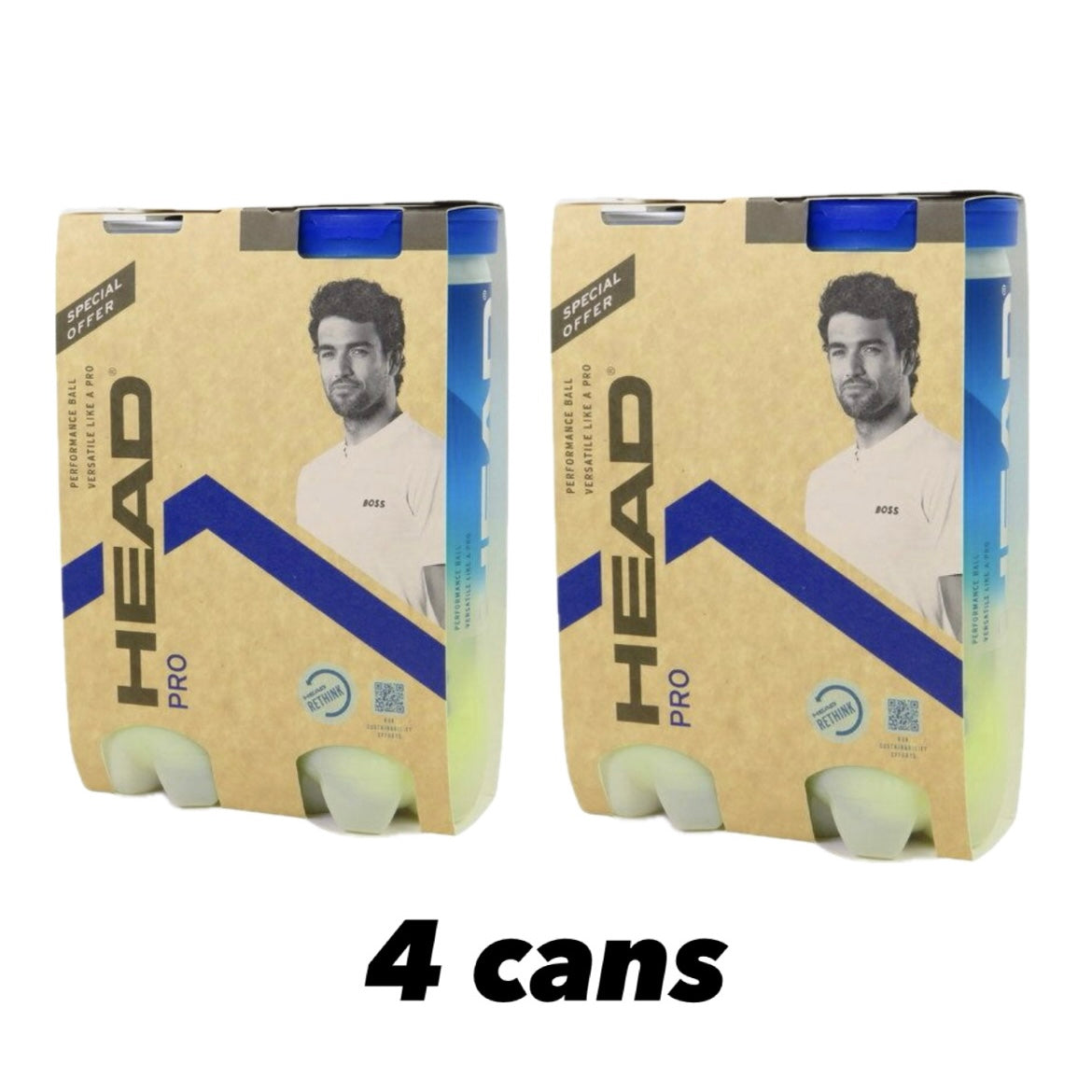 Head Pro Tennis Balls 3B (3 balls per can) - 爱游戏体育-爱游戏|爱游戏官方网站