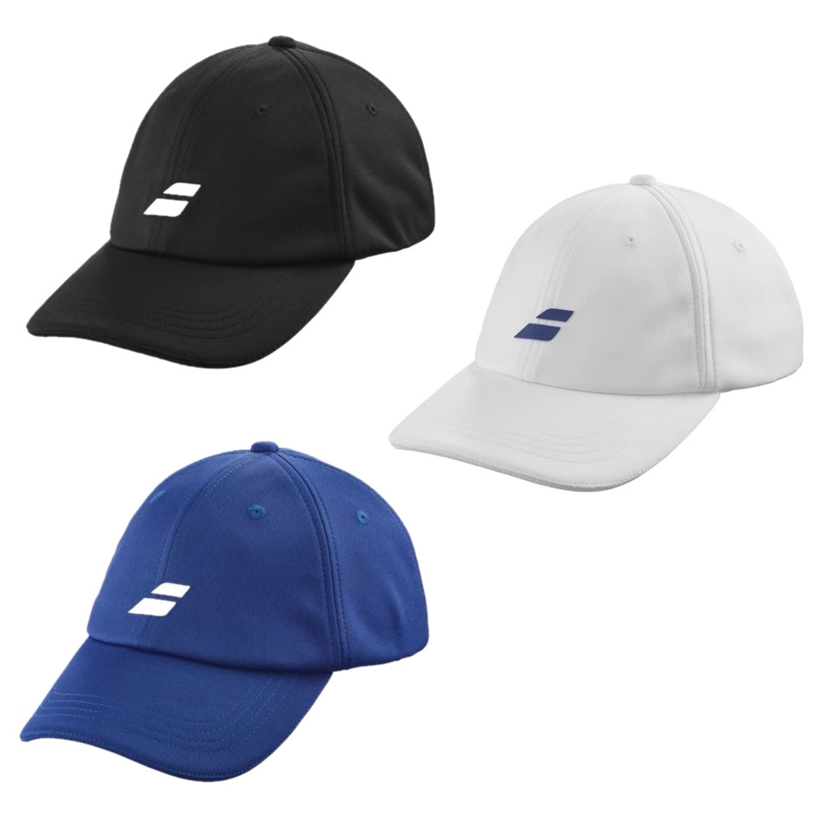 Babolat Kids / Youth Junior Pure Logo Cap Unisex (Black / Blue / White)