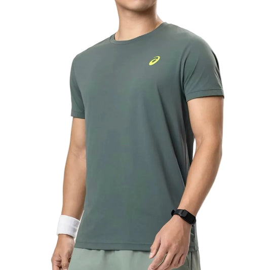 ASICS Men’s Dri-Fit Tee Top Shirt (Forest Green)