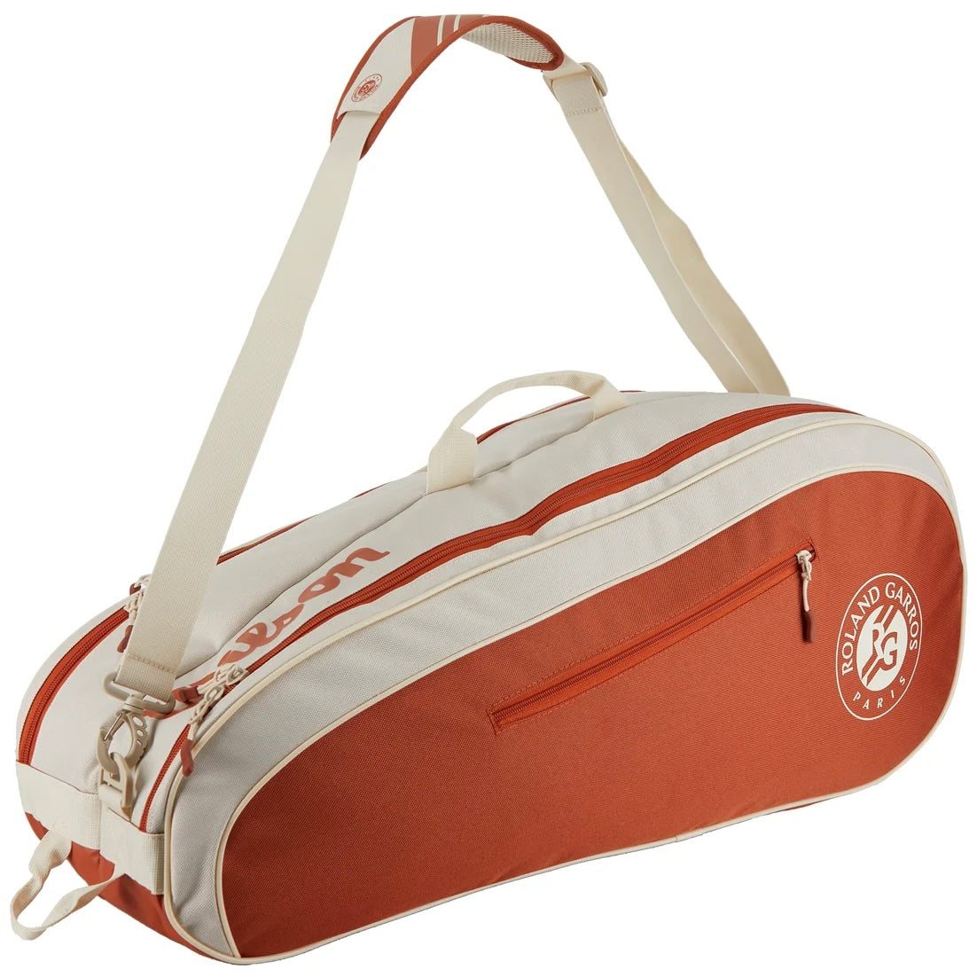 Wilson 2025 Roland Garros Team (6 Pack) Racket Bag (Cream-Clay) - 爱游戏体育-爱游戏|爱游戏官方网站