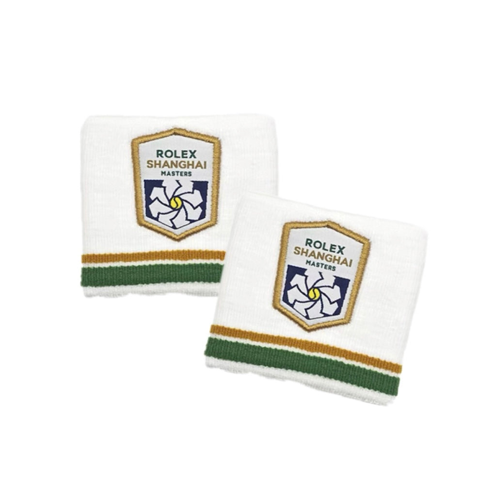 Rolex Shanghai Masters Logo Wristbands (White) - 爱游戏体育-爱游戏|爱游戏官方网站