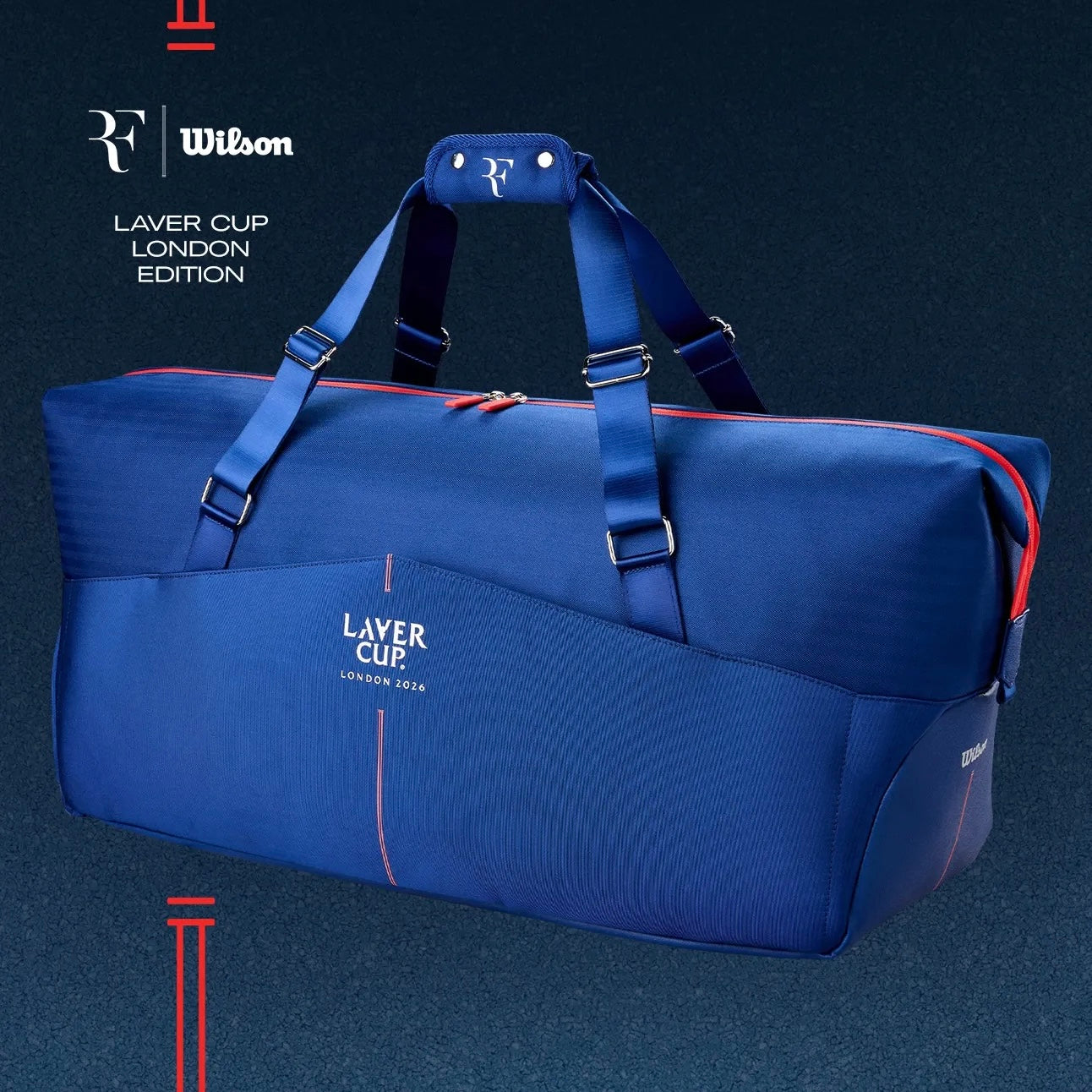 Wilson RF Laver Cup 2026 Practice Large Duffle (6 Pack) Racket Bag