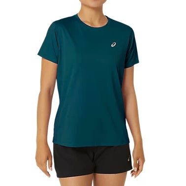 ASICS Women’s Silver SS Top Tee Shirt (Rich Teal)