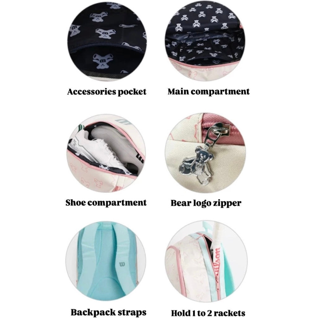 Wilson Bear Backpack bag (Pink) - 爱游戏体育-爱游戏|爱游戏官方网站