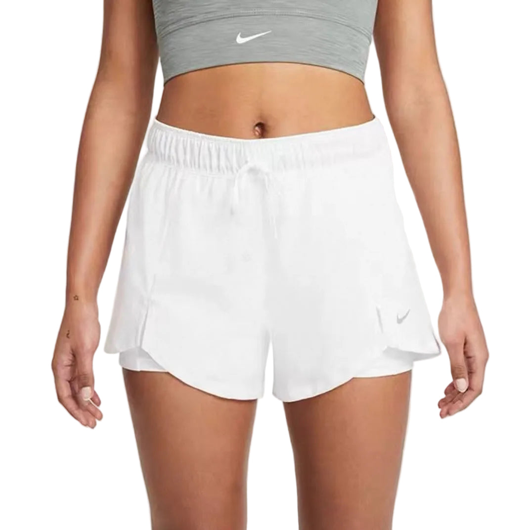 Nike Women’s Dri-FIT Flex Essential 2-in-1 Training Shorts (White)