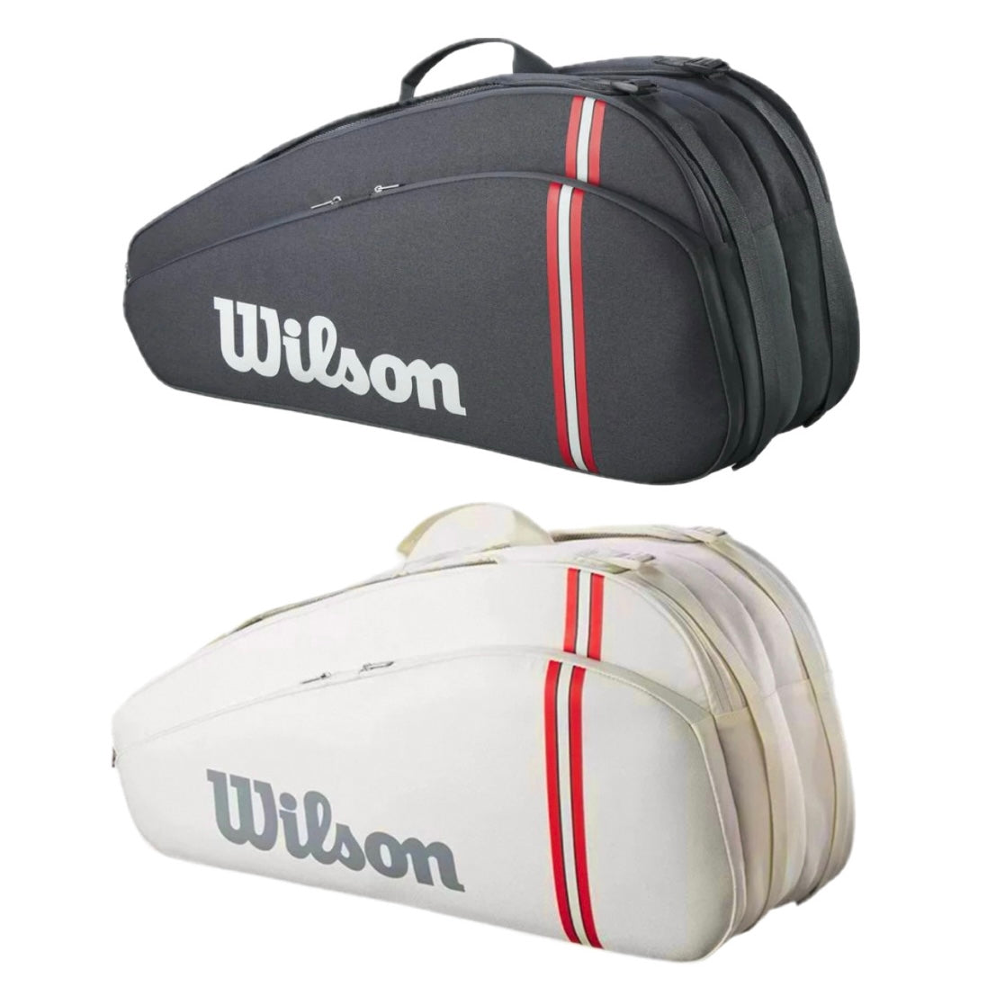 Wilson Tour (6 Pack) Racket Bag 2025 (Dark Grey / Off White) - 爱游戏体育-爱游戏|爱游戏官方网站