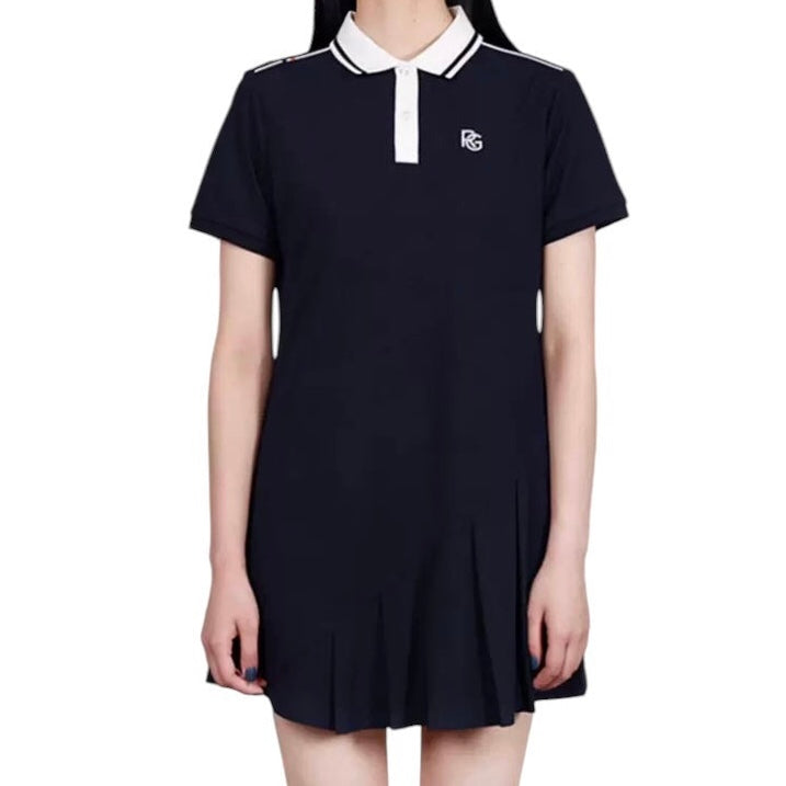 Roland Garros Women’s Logo Dress (Navy) - 爱游戏体育-爱游戏|爱游戏官方网站