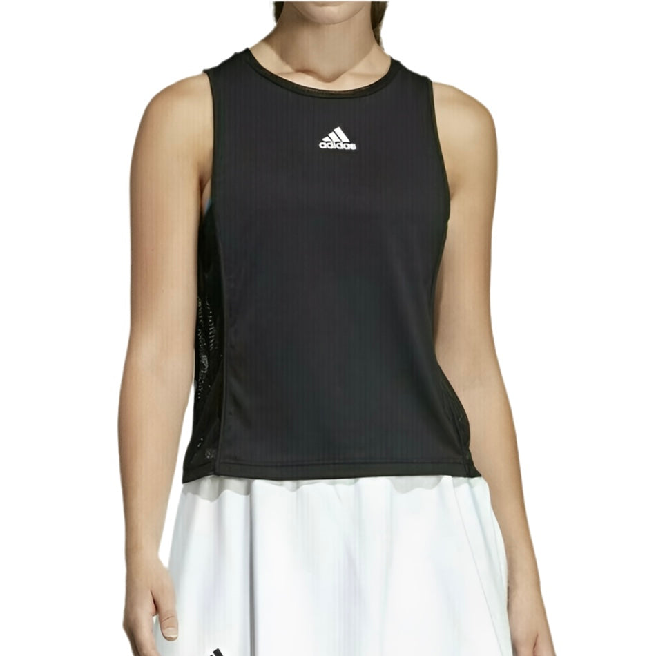 Adidas Women’s Escouade Cooling Training Tank Top (Black-blue) - 爱游戏体育-爱游戏|爱游戏官方网站