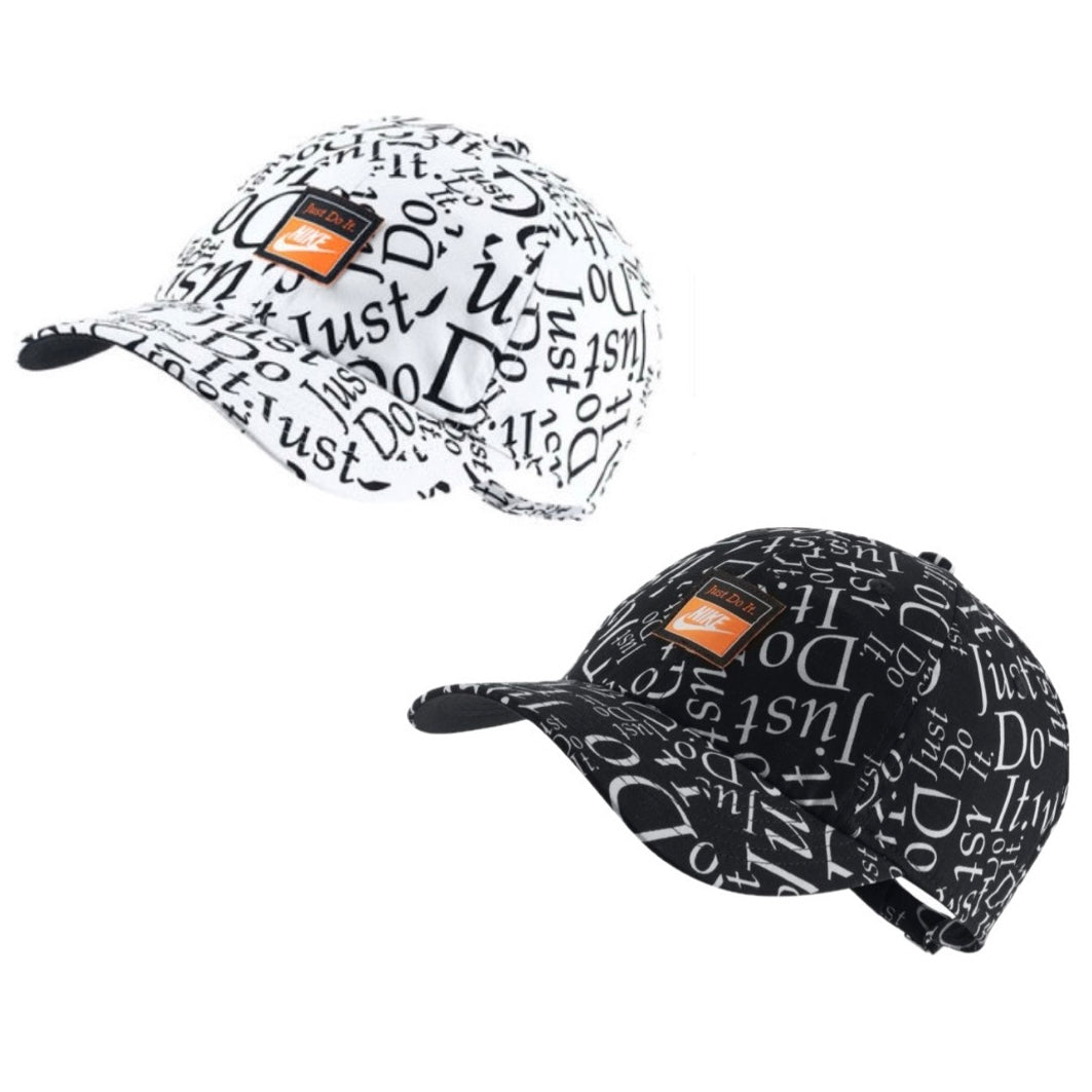 Nike Kids / Youth Junior H86 (Just Do It) Adjustable Cap (White / Black) - 爱游戏体育-爱游戏|爱游戏官方网站