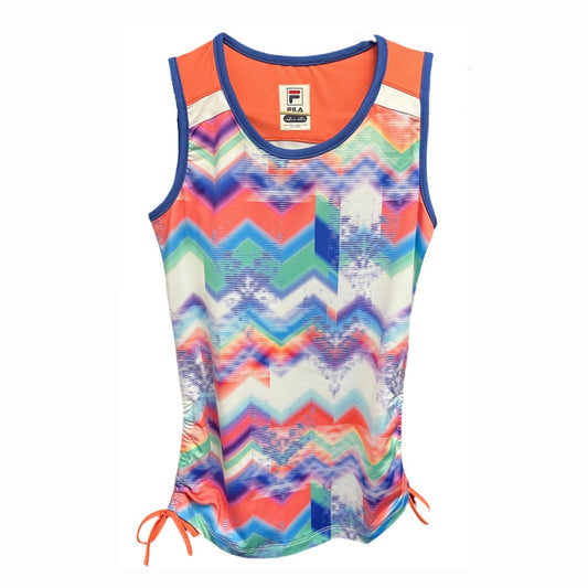 [CLEARANCE] FILA Junior Girls Tank Top Chevron Tie Tank - 爱游戏体育-爱游戏|爱游戏官方网站