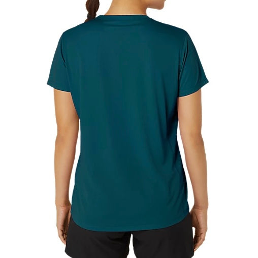 ASICS Women’s Silver SS Top Tee Shirt (Rich Teal)