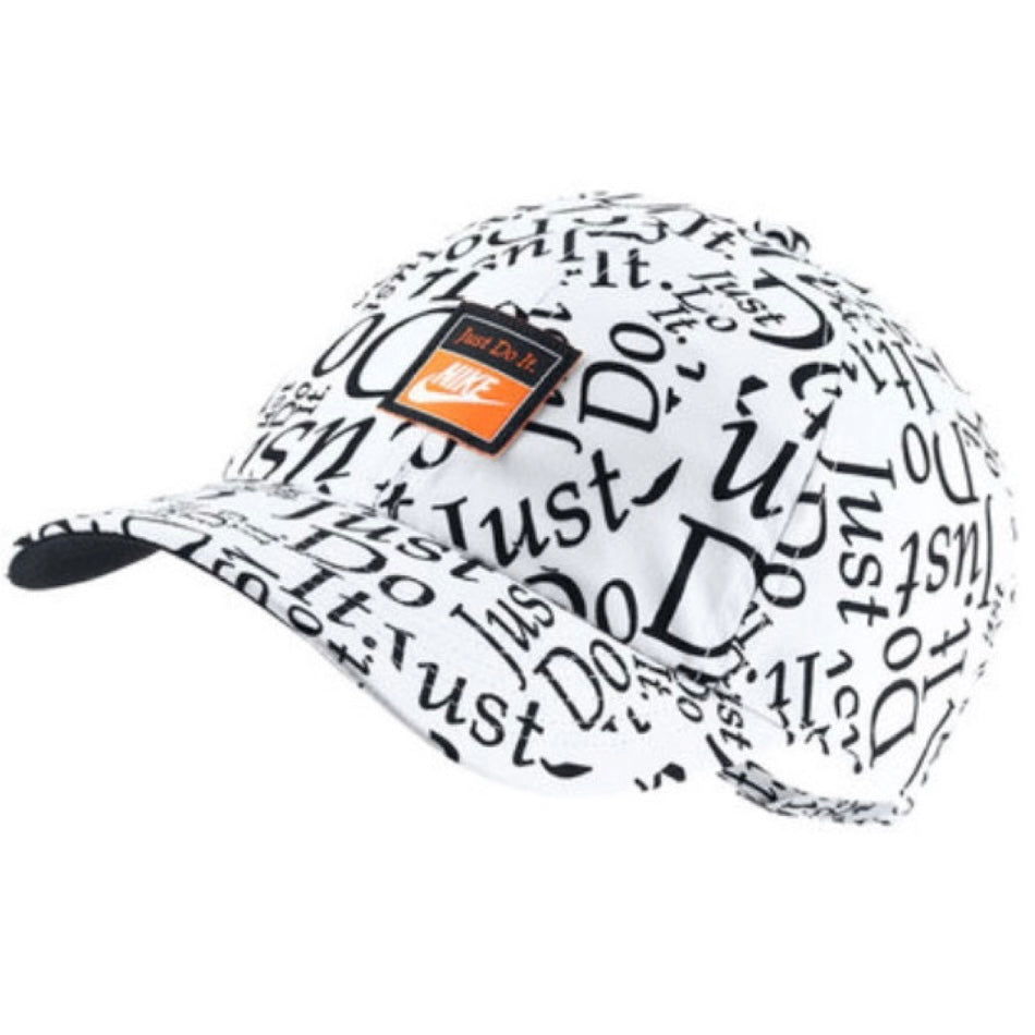 Nike Kids / Youth Junior H86 (Just Do It) Adjustable Cap (White / Black) - 爱游戏体育-爱游戏|爱游戏官方网站