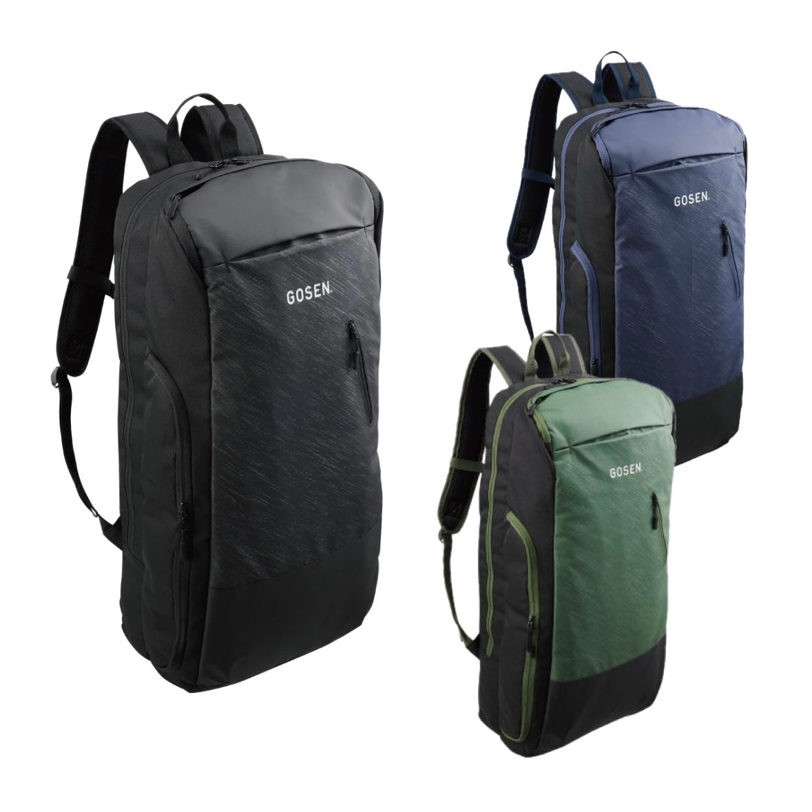 Gosen Townuse Racket Backpack Bag BA25TRB (Black / Navy / Green) - 爱游戏体育-爱游戏|爱游戏官方网站