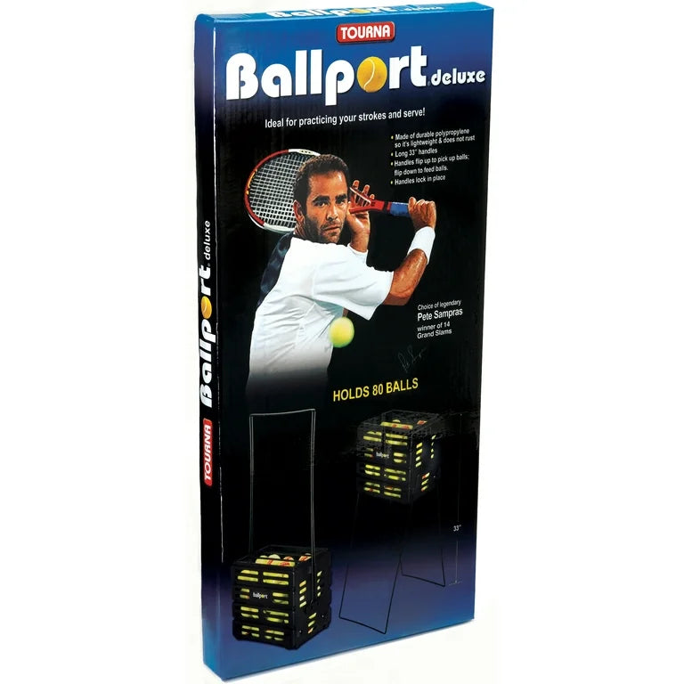 Tourna Ballport Deluxe Ball Collector with wheels - 80 balls - 爱游戏体育-爱游戏|爱游戏官方网站