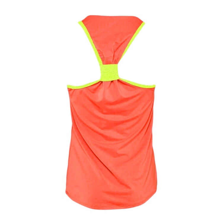 [CLEARANCE] Lucky in Love Junior Girl’s Kids Core V-Neck Tennis Tank Top (Neon Orange-yellow) - 爱游戏体育-爱游戏|爱游戏官方网站