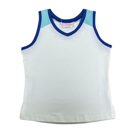 [CLEARANCE] Little Miss Tennis Kids / Girl's Tank Top (White) - 爱游戏体育-爱游戏|爱游戏官方网站