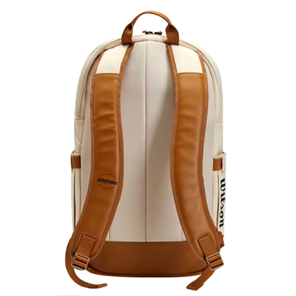 Wilson 110th Anniversary Backpack Bag (Cream-Brown) - 爱游戏体育-爱游戏|爱游戏官方网站