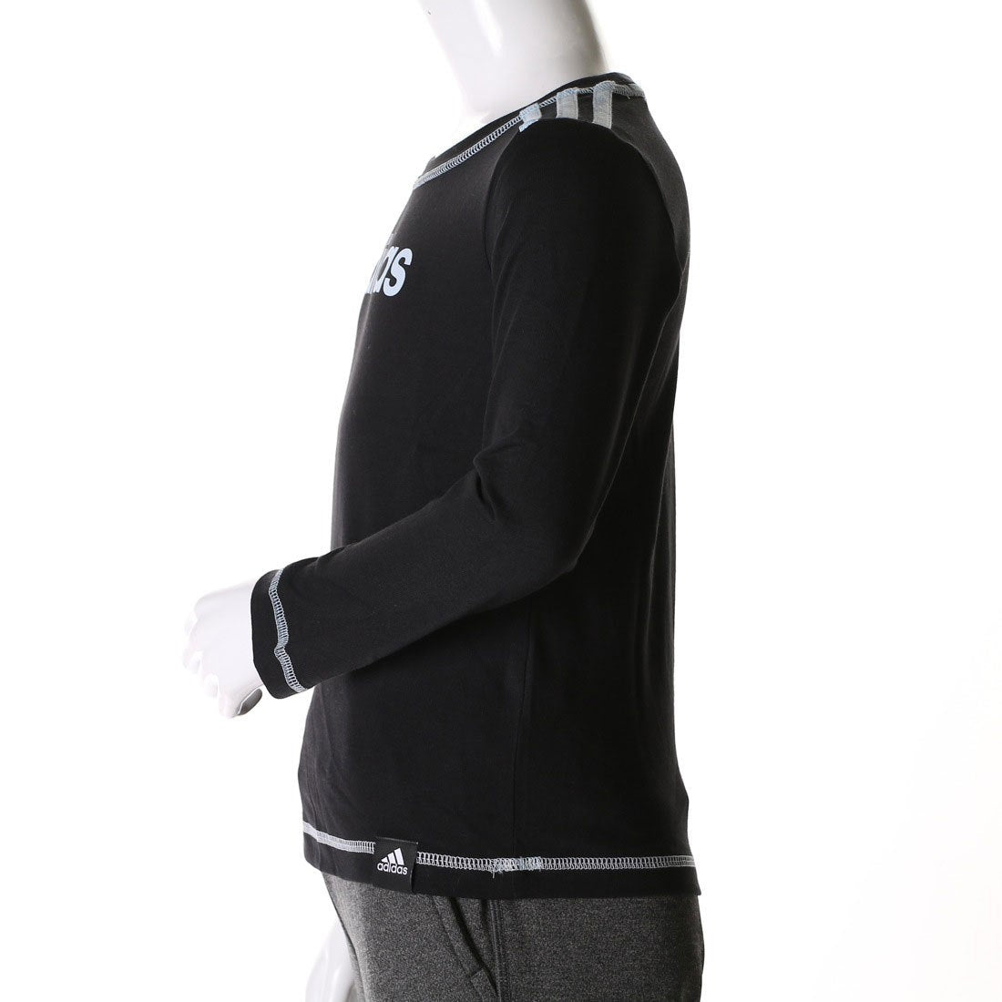 Adidas Junior Kids Girls Linear Logo Long Sleeve T-Shirt (size 130) Black-white - 爱游戏体育-爱游戏|爱游戏官方网站