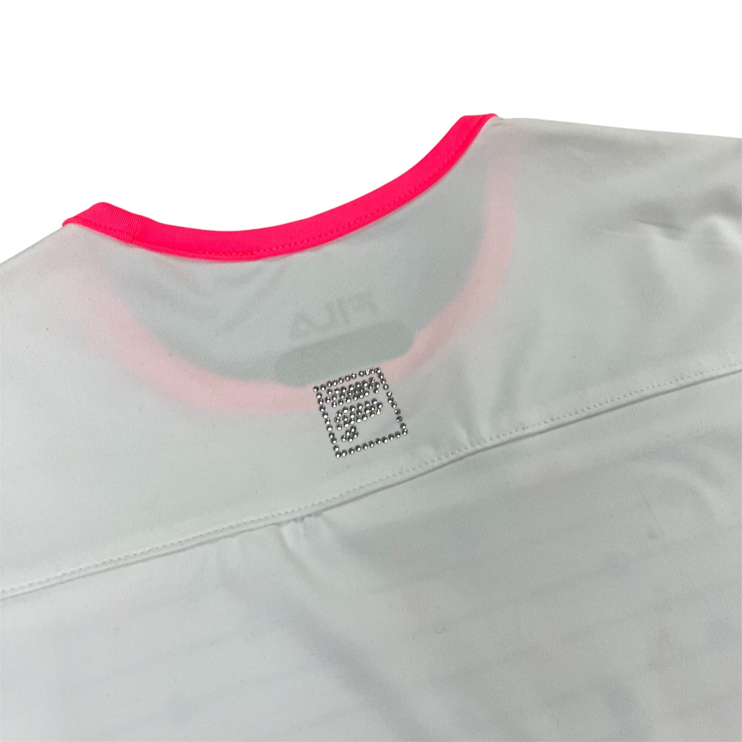 FILA Junior Kids Girl’s Down the Line Cap Sleeve Top (White)