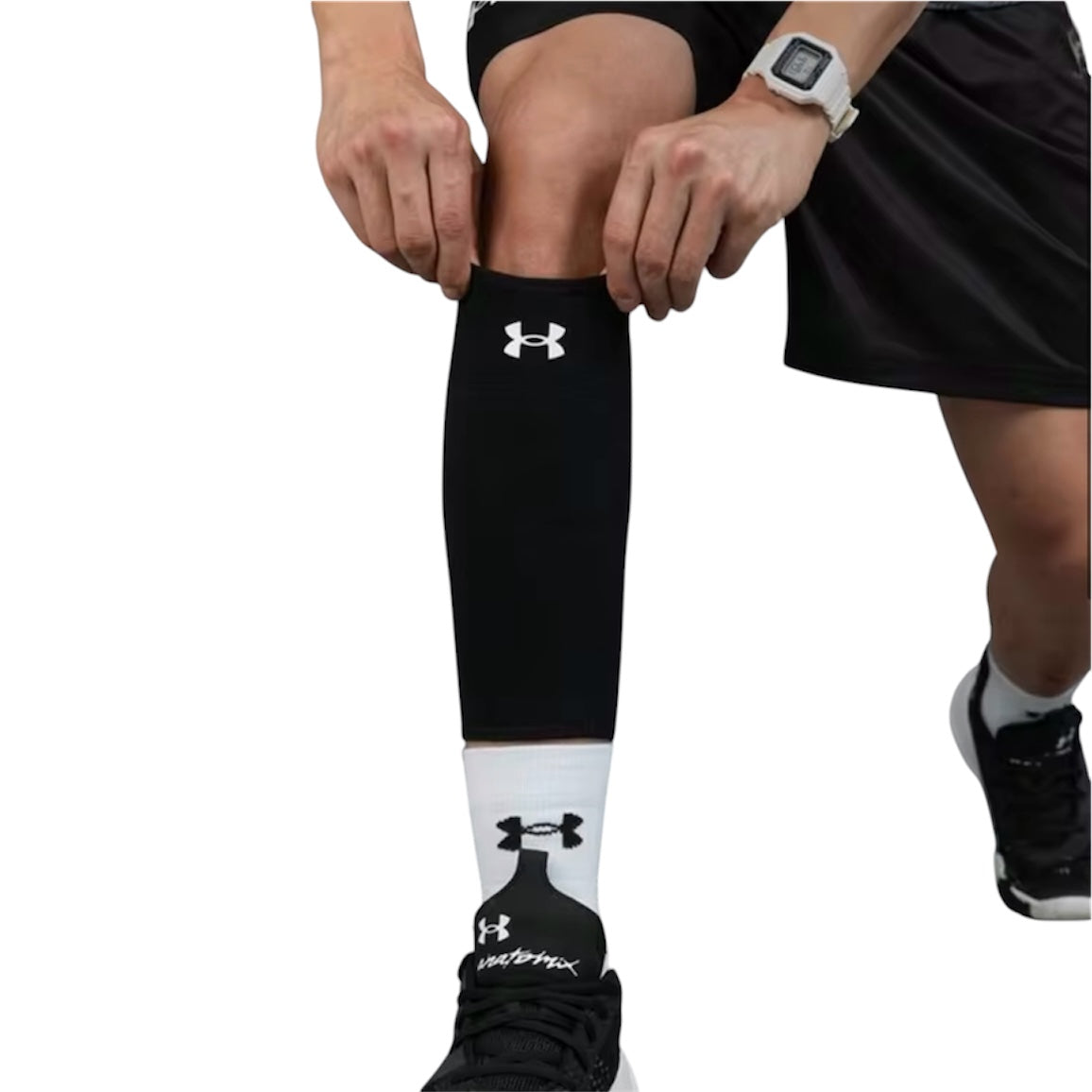 Under Armour Unisex Calf Sleeves (Black) (1 piece)