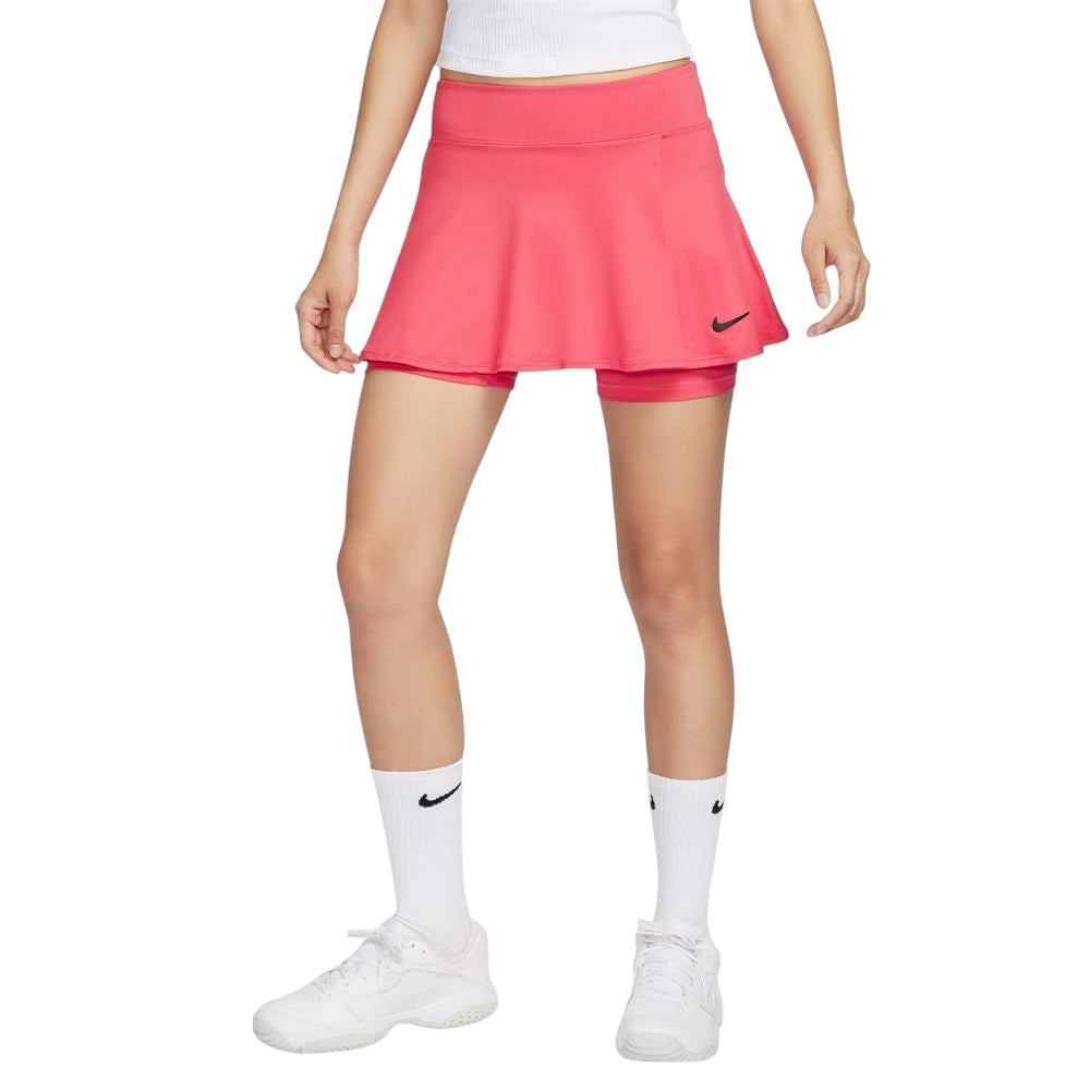 Nike Court Dri-FIT Victory Women's Flouncy Tennis Skirt (Rose Pink)