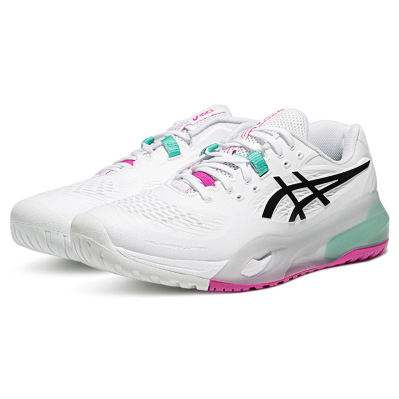 Asics Gel-Resolution X Wide (2E) Men’s Tennis Shoes (White-Aurora Green) - 爱游戏体育-爱游戏|爱游戏官方网站