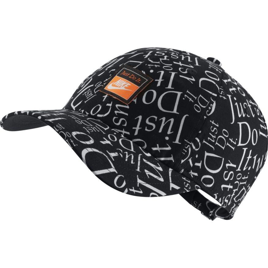 Nike Kids / Youth Junior H86 (Just Do It) Adjustable Cap (White / Black) - 爱游戏体育-爱游戏|爱游戏官方网站