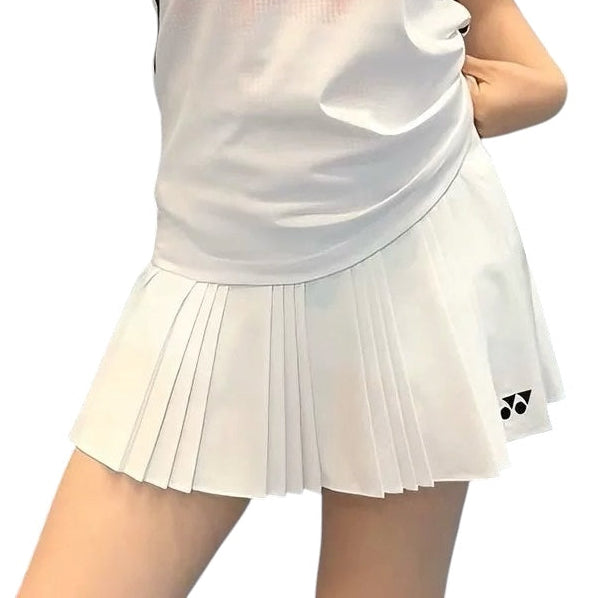 Yonex Women's Pleated Tennis Skirt (White)