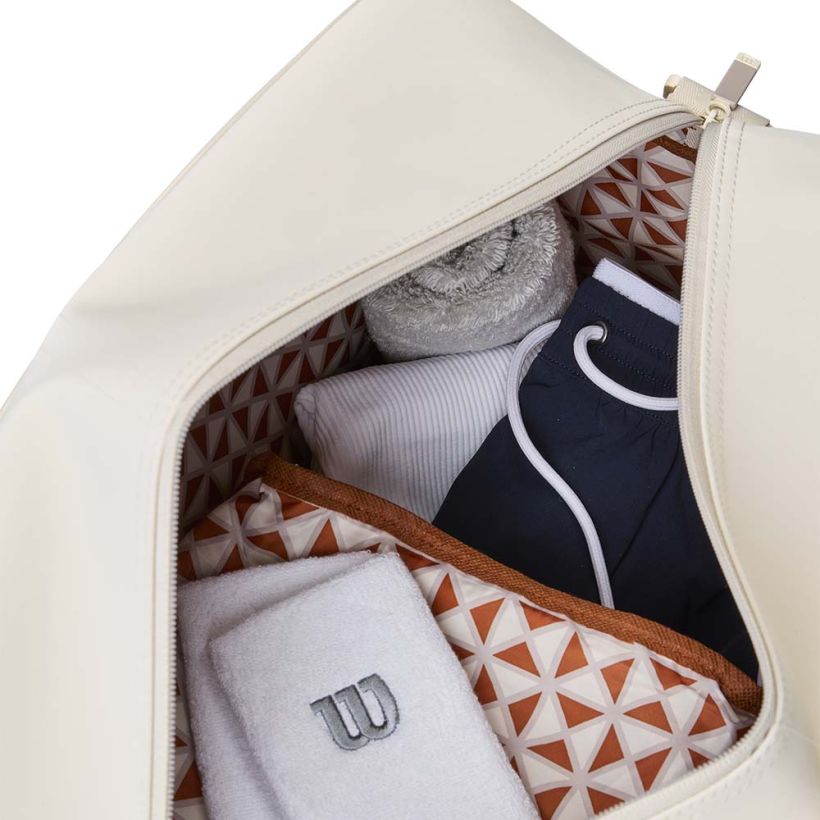 Wilson 2025 Roland Garros Duffle Bag (Cream-Clay) - 爱游戏体育-爱游戏|爱游戏官方网站