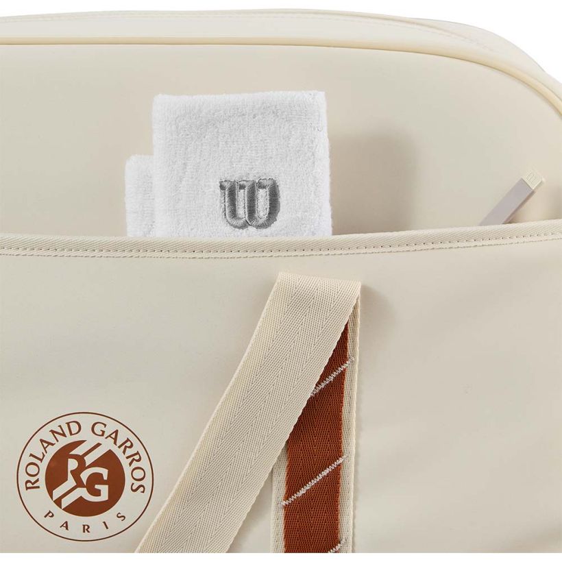 Wilson 2025 Roland Garros Duffle Bag (Cream-Clay) - 爱游戏体育-爱游戏|爱游戏官方网站