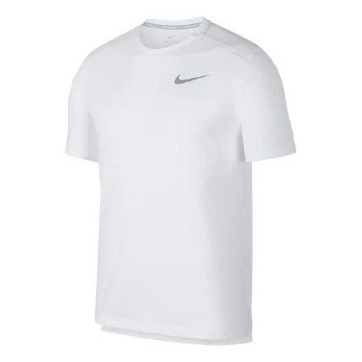 Nike Men’s Dri-Fit Miler Running Top Tee Shirt (White)