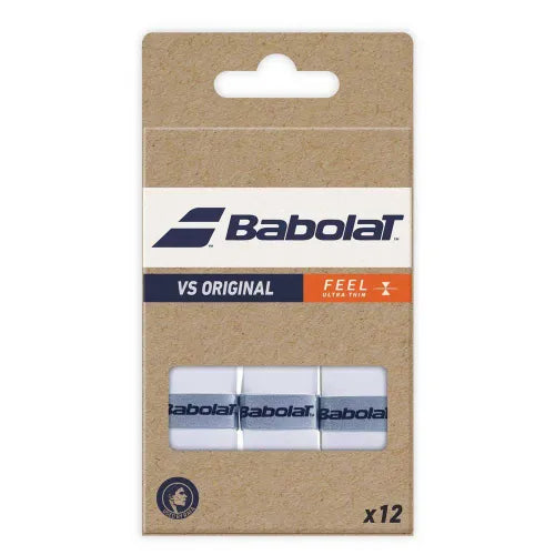 Babolat VS Original Overgrips 12 pack (White) - 爱游戏体育-爱游戏|爱游戏官方网站