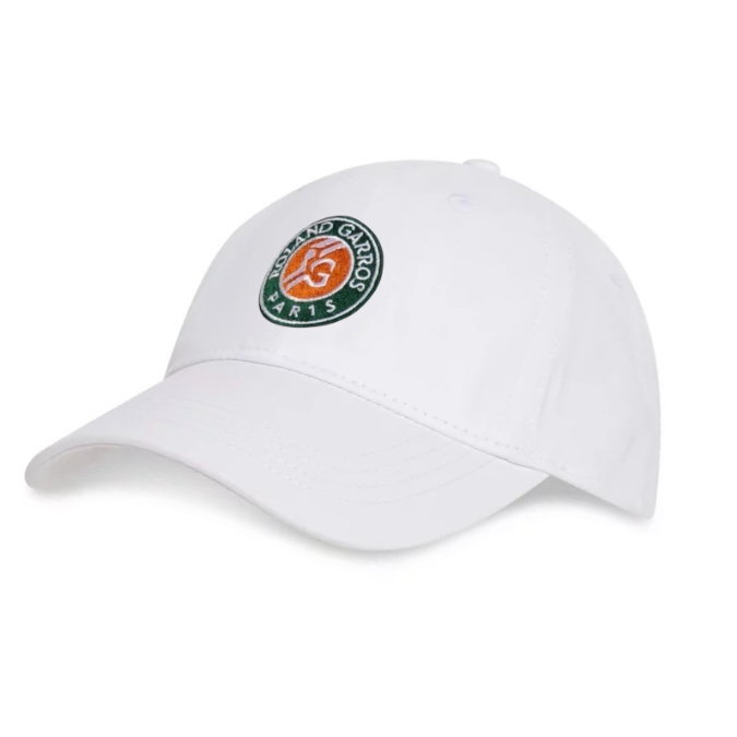 Roland Garros Logo Adjustable Cap (White) - 爱游戏体育-爱游戏|爱游戏官方网站