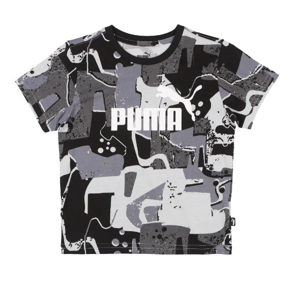 Puma Kids Short Sleeves Street Art Top Tee