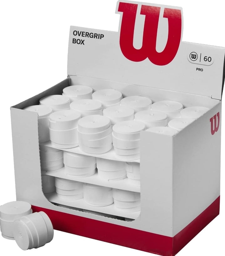 Wilson Pro Comfort Overgrip Box (White) (60 pieces) - 爱游戏体育-爱游戏|爱游戏官方网站