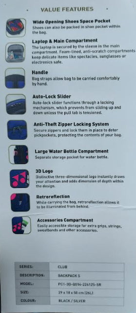 Yonex Club Backpack S_2