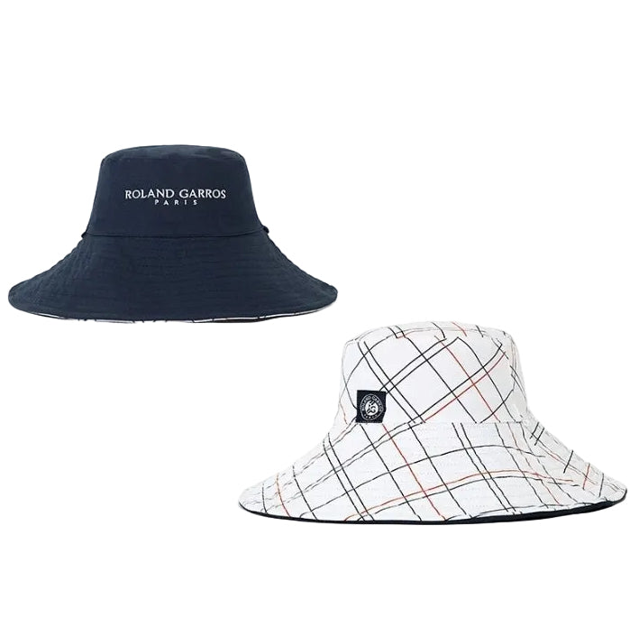 Roland Garros Reversible Bucket Hat Unisex Cap (Navy-White)