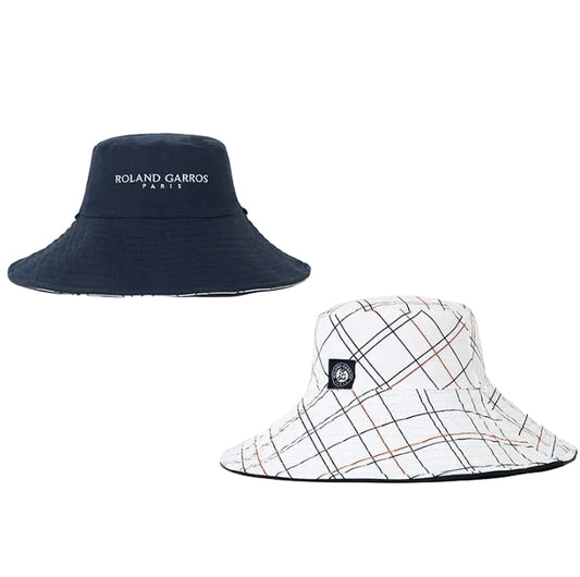 Roland Garros Reversible Bucket Hat Unisex Cap (Navy-White)