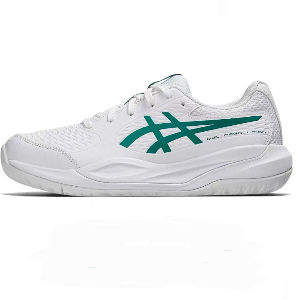 Asics Gel-Resolution X GS Junior Tennis Shoes (White-Putch Green) - 爱游戏体育-爱游戏|爱游戏官方网站