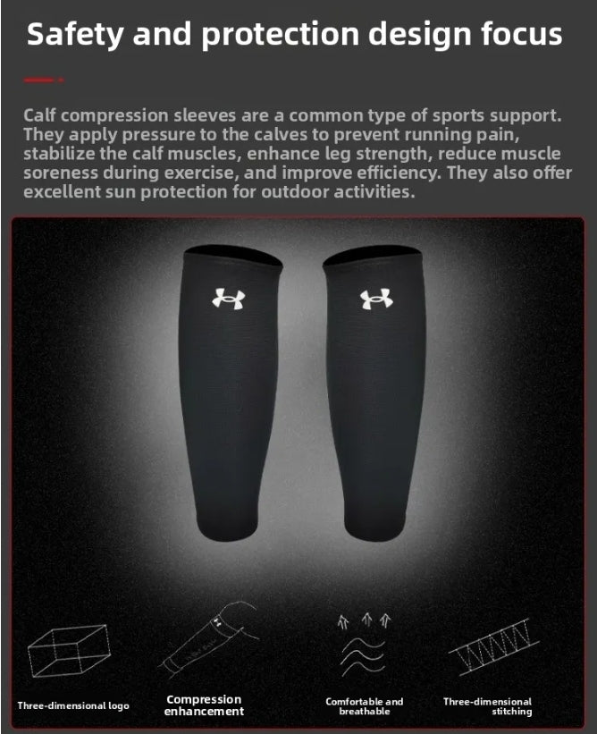 Under Armour Unisex Calf Sleeves (Black) (1 piece)