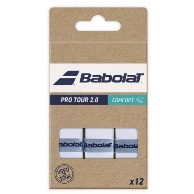 Babolat Pro Tour 2.0 Overgrip (White) (12 pieces) - 爱游戏体育-爱游戏|爱游戏官方网站