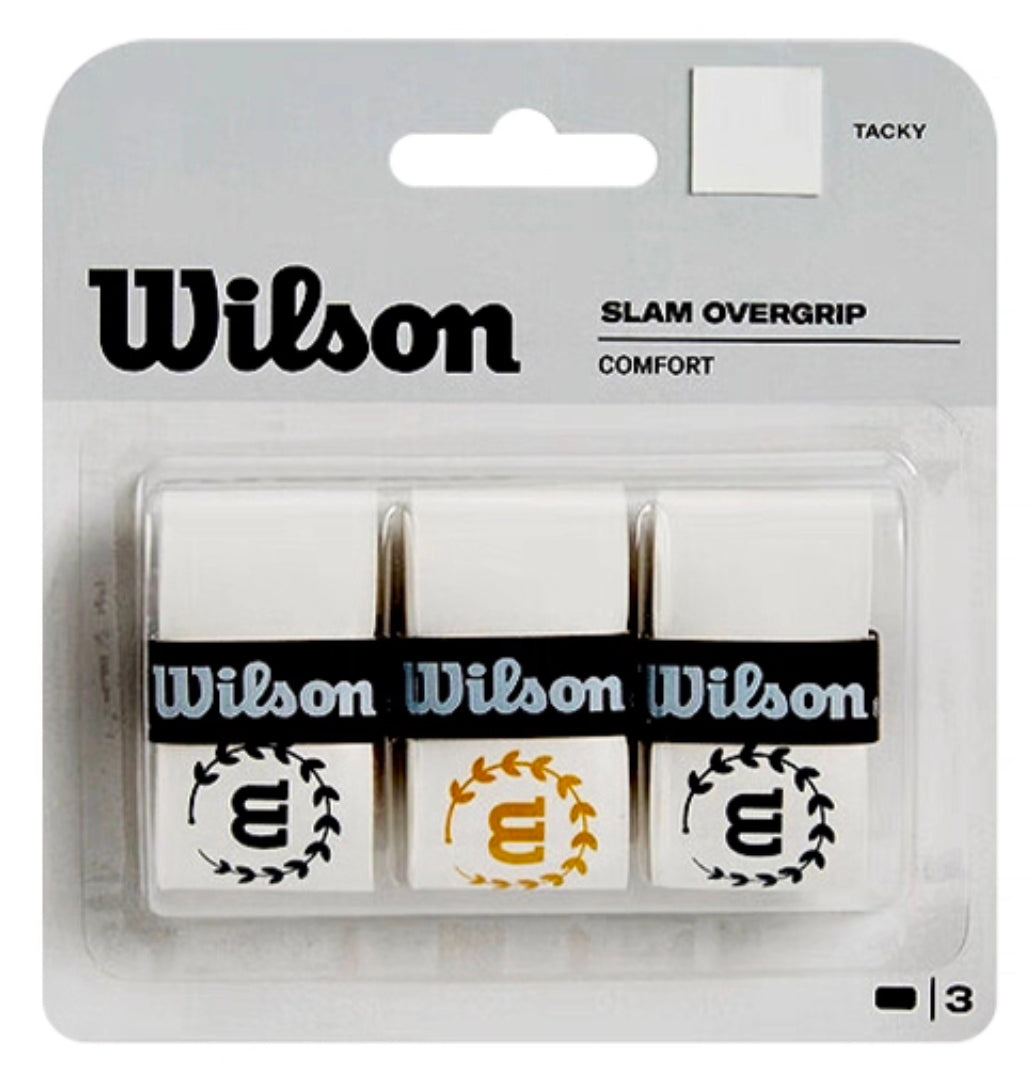 Wilson Slam Overgrip (White-Navy/White-Brown) (3 pieces)